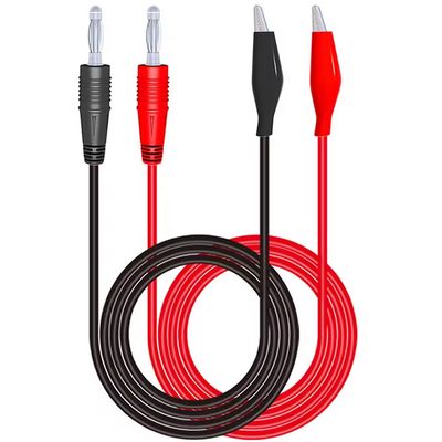 4mm Banana Plug To Crocodile Clamp Soft Leads