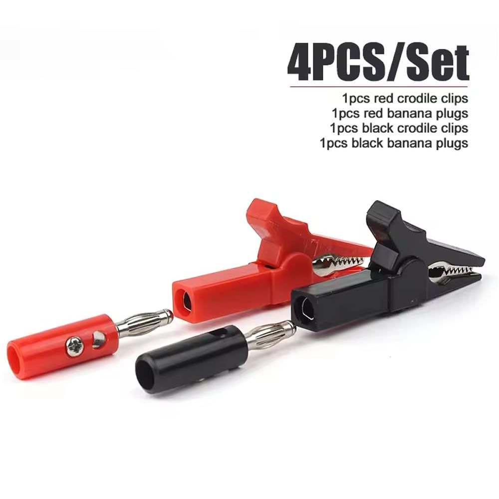 Alligator Clip Banana Plug Combo Pack