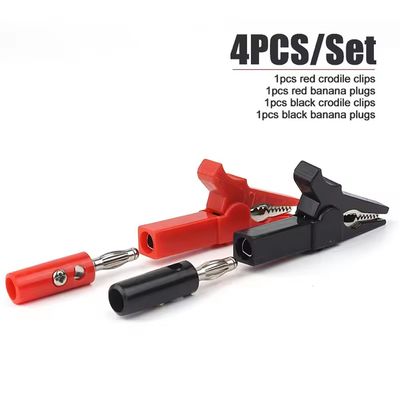 Alligator Clip Banana Plug Combo Pack