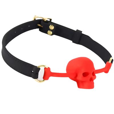 Red Skull Silicone Ball Gag