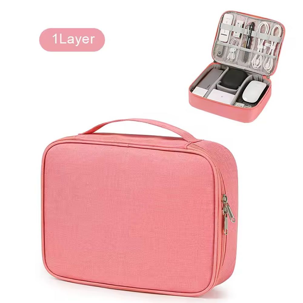 Single Layer Storage Bag 25.5x7x19.5cm Pink