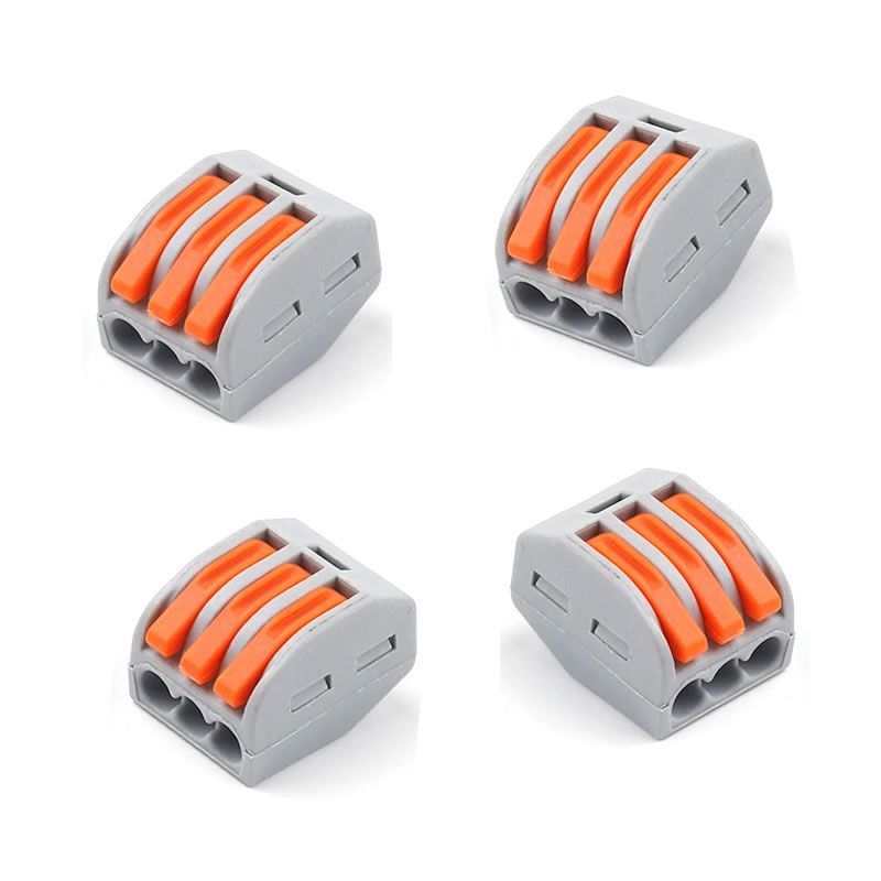 Quick Release Wago Style Connectors - 3 Way