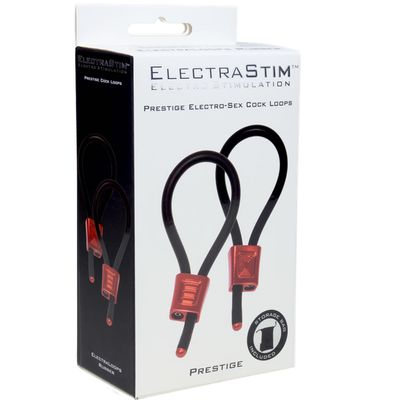 ElectraStim Prestige ElectraLoops Adjustable Cock Rings- Red