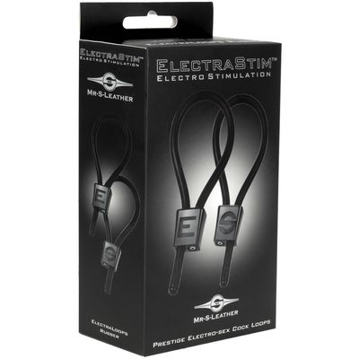 ElectraStim Prestige ElectraLoops Adjustable Cock Rings- Black