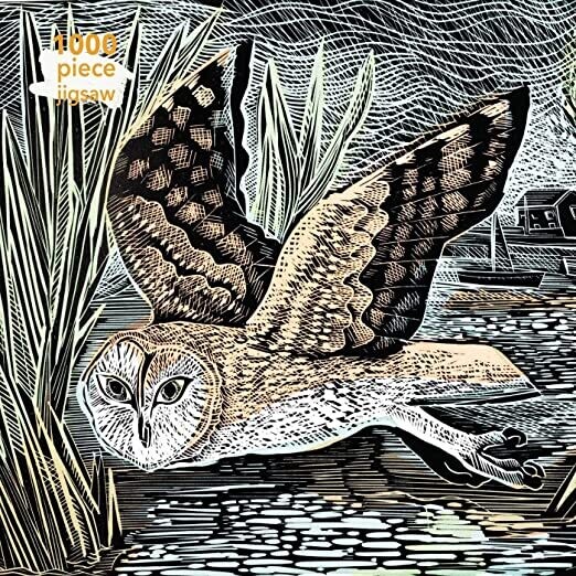 Flame Tree Publishing - Adult Sustainable Jigsaw Puzzle Angela Harding: Marsh Owl
