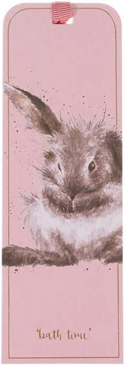 Wrendale Designs - &#39;Bathtime&#39; Rabbit Bookmark (Pink)