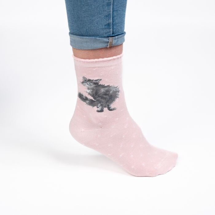 Wrendale Designs - &#39;Glamour Puss&#39; Socks
