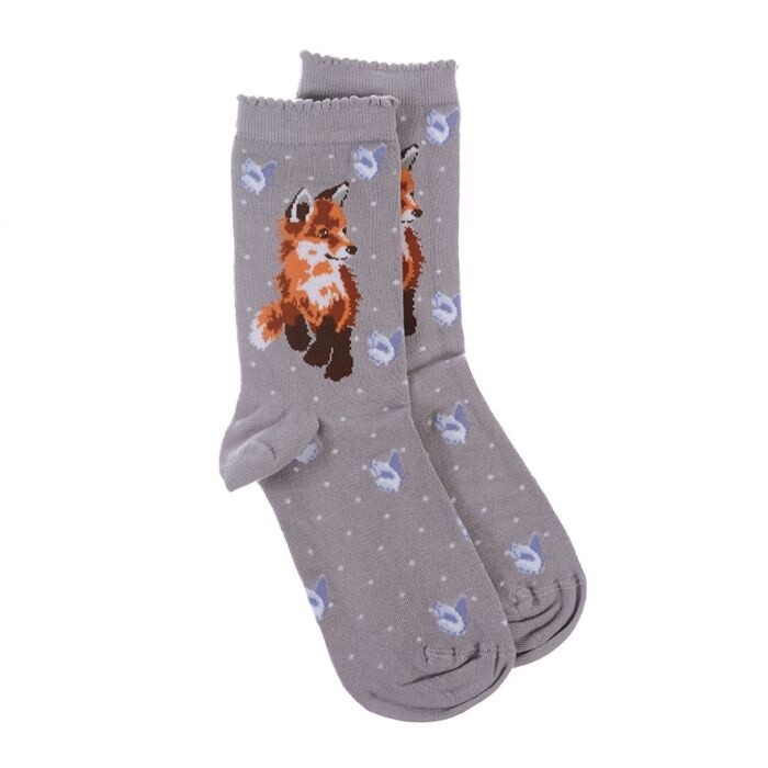 Wrendale Designs - &#39;Born to be Wild&#39; Socks - Grey
