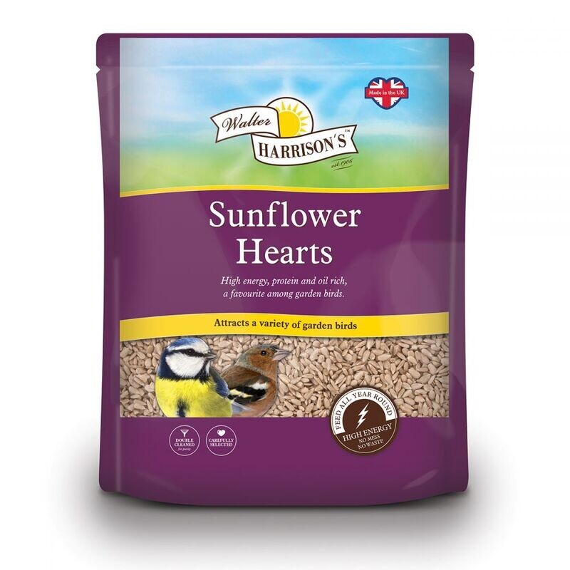 Walter Harrison&#39;s - Sunflower Hearts - 4kg