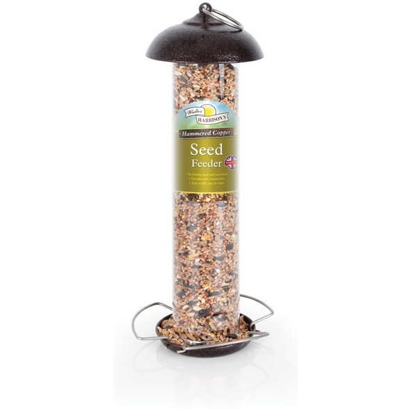 Walter Harrison&#39;s - Hammertone Copper Seed Feeder 30cm