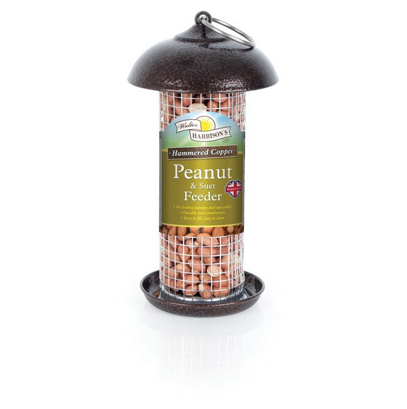 Walter Harrison&#39;s - Hammertone Copper Peanut Feeder 20cm