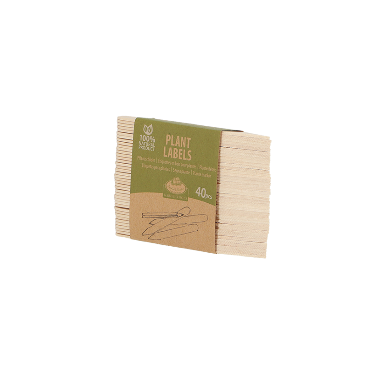 Fallen Fruits - Wooden Plant Labels x40 (Small)