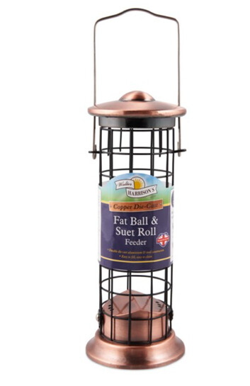 Walter Harrison&#39;s - Die Cast Copper Fat Ball &amp; Suet Feeder 20cm