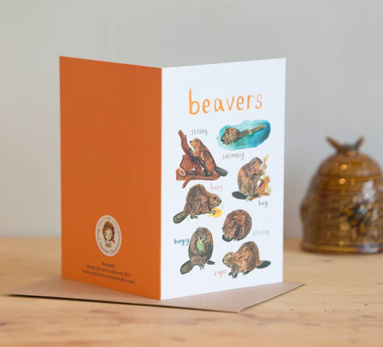 Sarah Edmonds Illustrations - Beaver Card