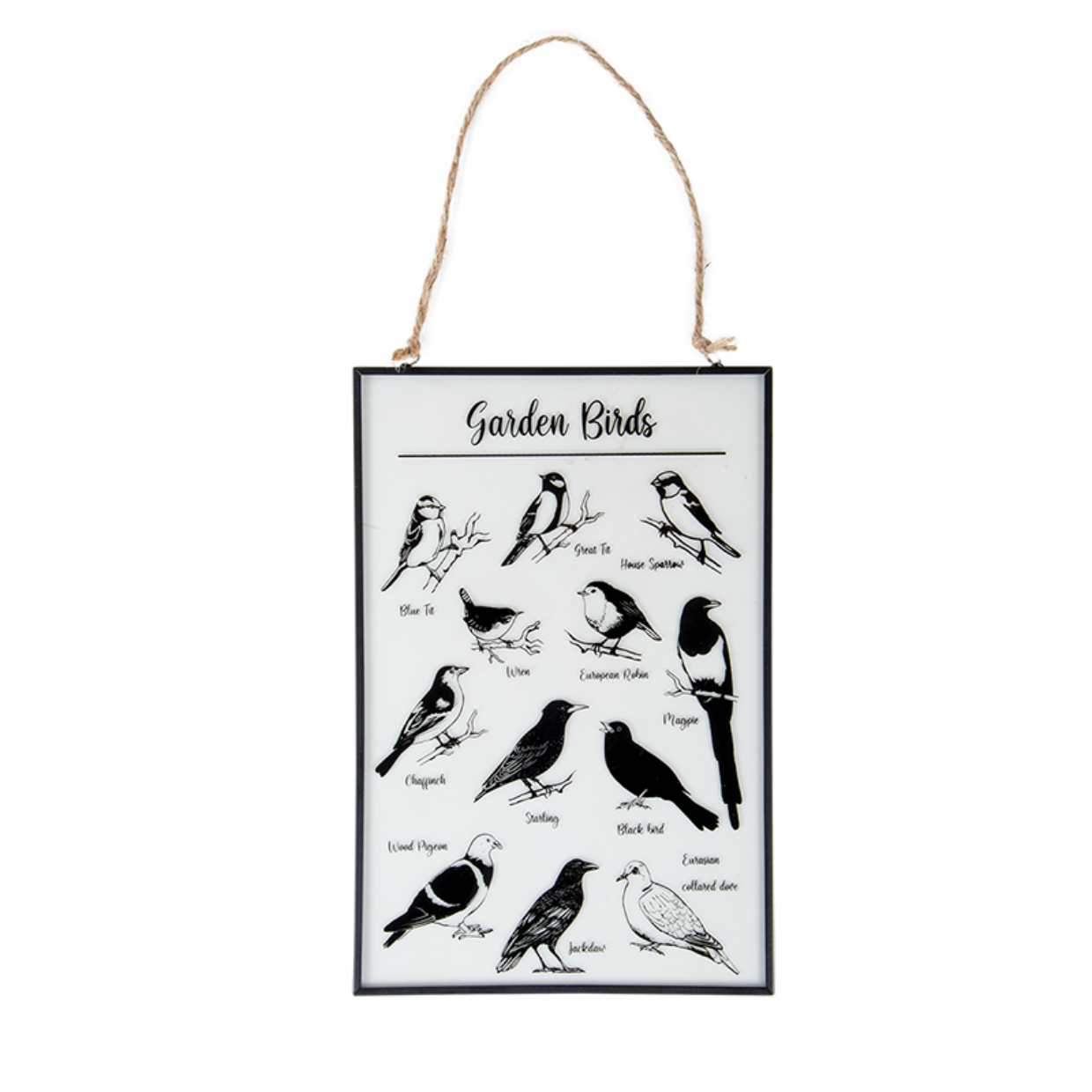 Fallen Fruits - Garden Birds Glass Window Hanger