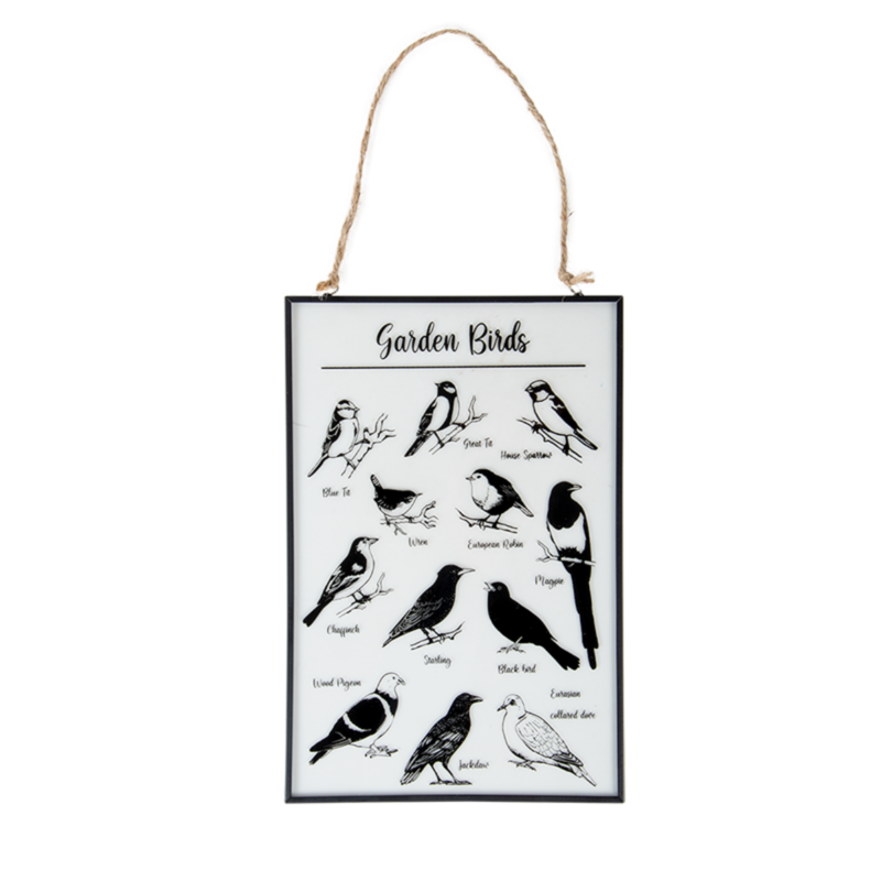 Fallen Fruits - Garden Birds Glass Window Hanger
