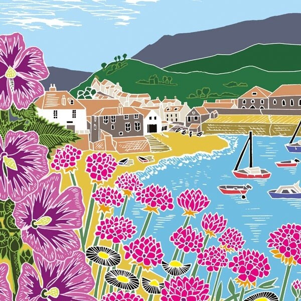 The Art File - Seaside Harbor Card - Kate Heiss