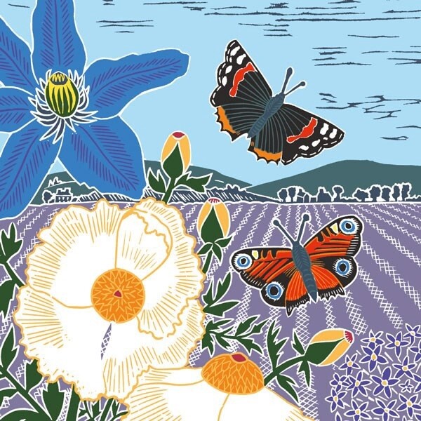 The Art File - Meadow of Butterflies Card - Kate Heiss