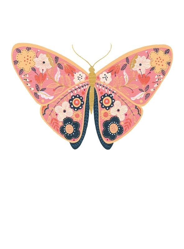 The Art File - Butterfly Card - Pollen