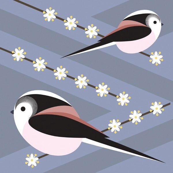 The Art File - Long Tailed Tit Card - i like birds