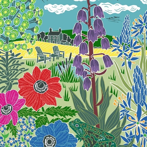 The Art File - Garden Pond Card - Kate Heiss
