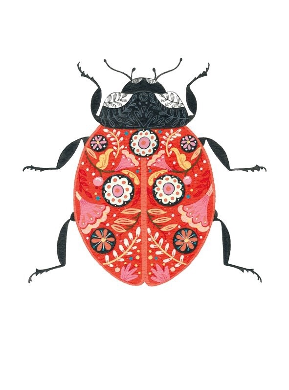 The Art File - Ladybird Card - Pollen