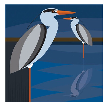 The Art File - Heron - i like birds
