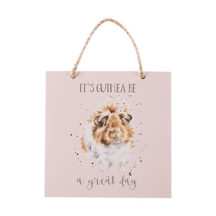 Wrendale Designs - &#39;Guinea Be A Great Day&#39; Wooden Plaque