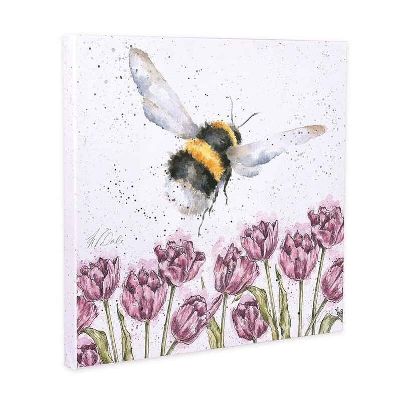 Wrendale Designs - 'Flight Of The Bumblebee' Canvas (50cm Square)