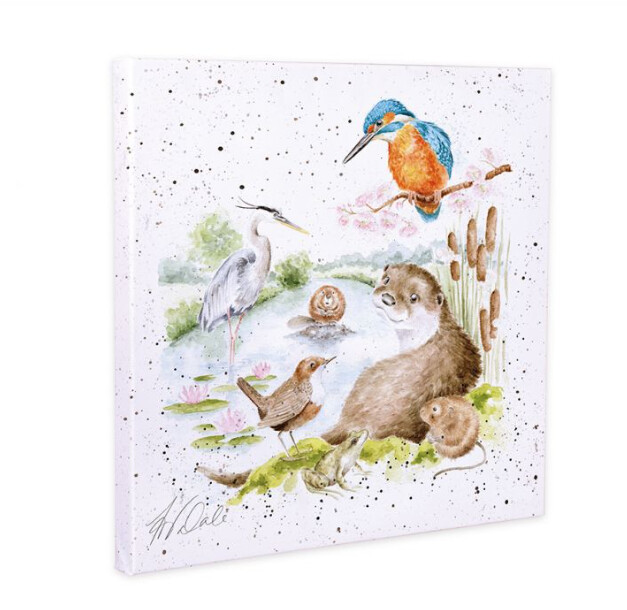 Wrendale Designs - 'The Riverbank' Canvas 20cm