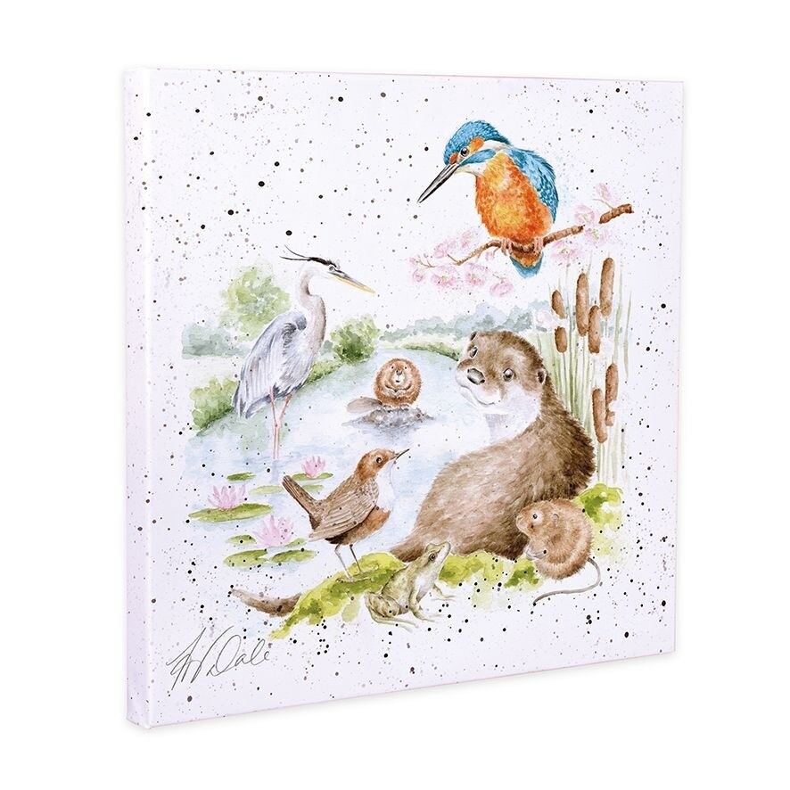 Wrendale Designs - &#39;The Riverbank&#39; Canvas (50cm Square)
