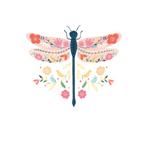 The Art File - Dragonfly Card - Pollen