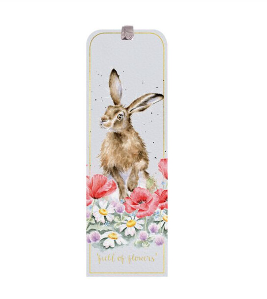 Wrendale Designs - &#39;Field of Flowers&#39; Hare Bookmark