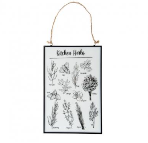 Fallen Fruits - Kitchen Herbs Glass Window Hanger