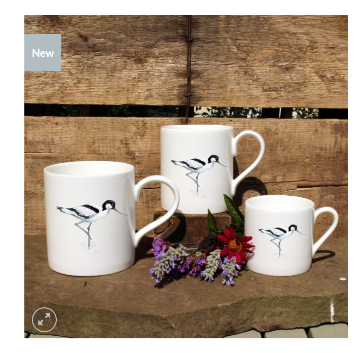 Claire Vaughan - Avocet Mug - Medium 300ml