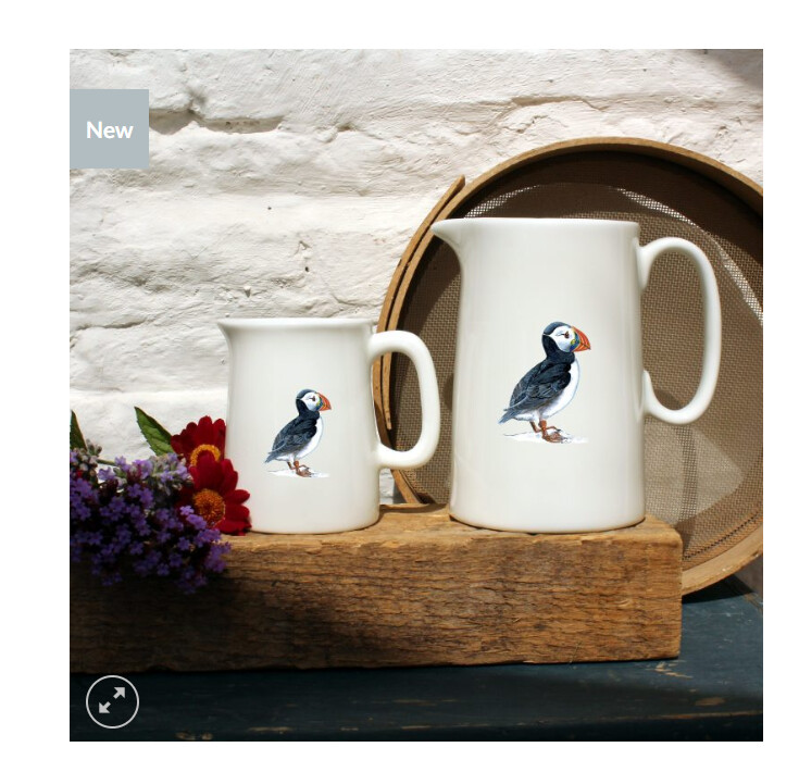Claire Vaughan - Large Jug - Puffin