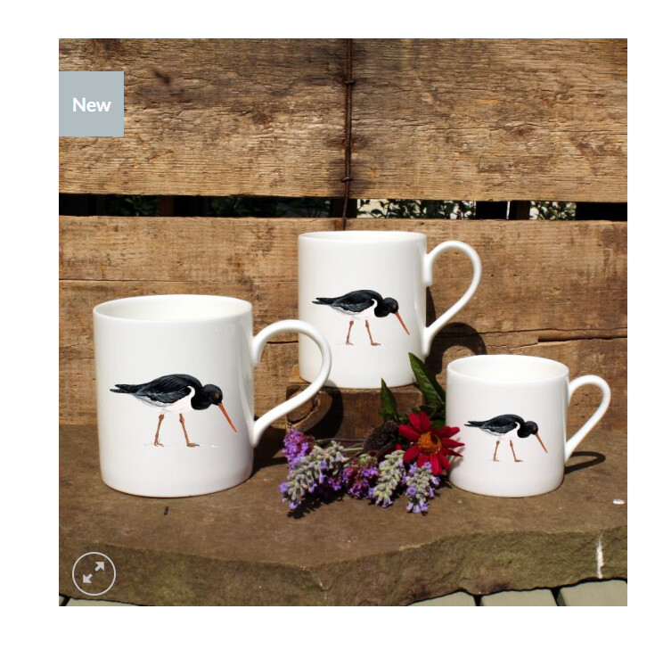 Claire Vaughan - Oystercatcher Mug - Medium 300ml