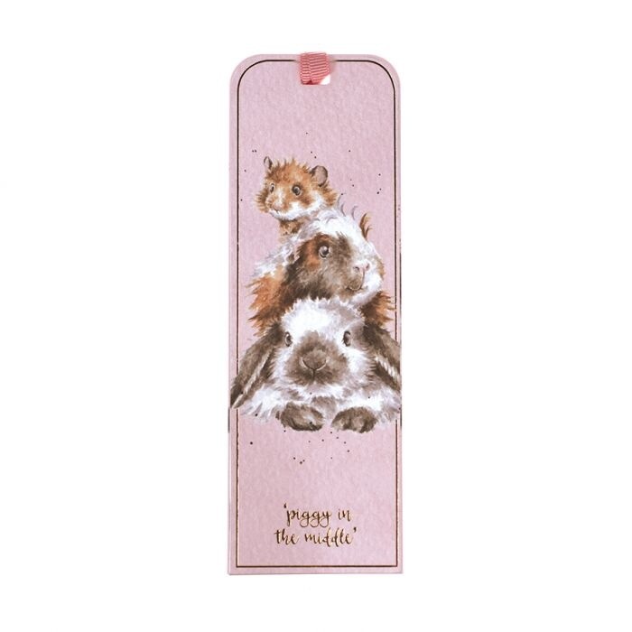 Wrendale Designs - &#39;Piggy In The Middle&#39; Bookmark