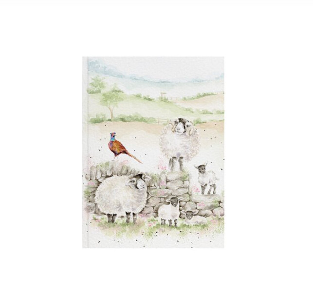 Wrendale Designs - &#39;Green Pastures&#39; Farm A6 Notebook