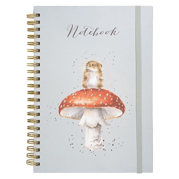 Wrendale Designs - &#39;He&#39;s A Fun-Gi&#39; Mouse A4 Notebook
