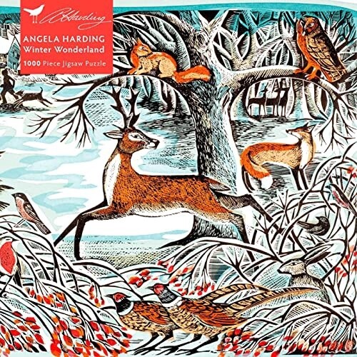 Flame Tree Publishing - Adult Sustainable Jigsaw Puzzle Angela Harding: Winter Wonderland