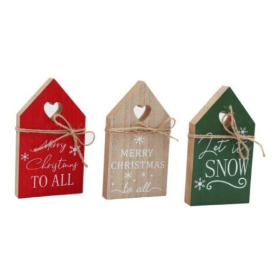 Noel &amp; Co - Wooden House Plaque