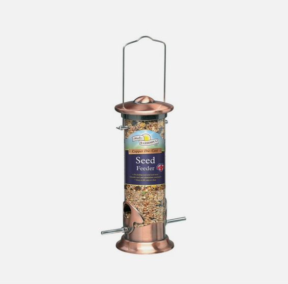 Walter Harrison&#39;s - Die Cast Copper Plated Seed Feeder 20cm