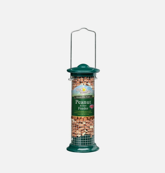 Walter Harrison&#39;s - Green Die Cast Peanut &amp; Suet Feeder 20cm