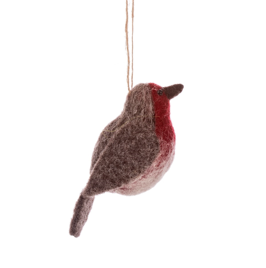 Sass &amp; Belle - Grey Felt Robin