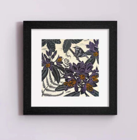 Tall Boy Prints - Nuthatch Print – Black Frame