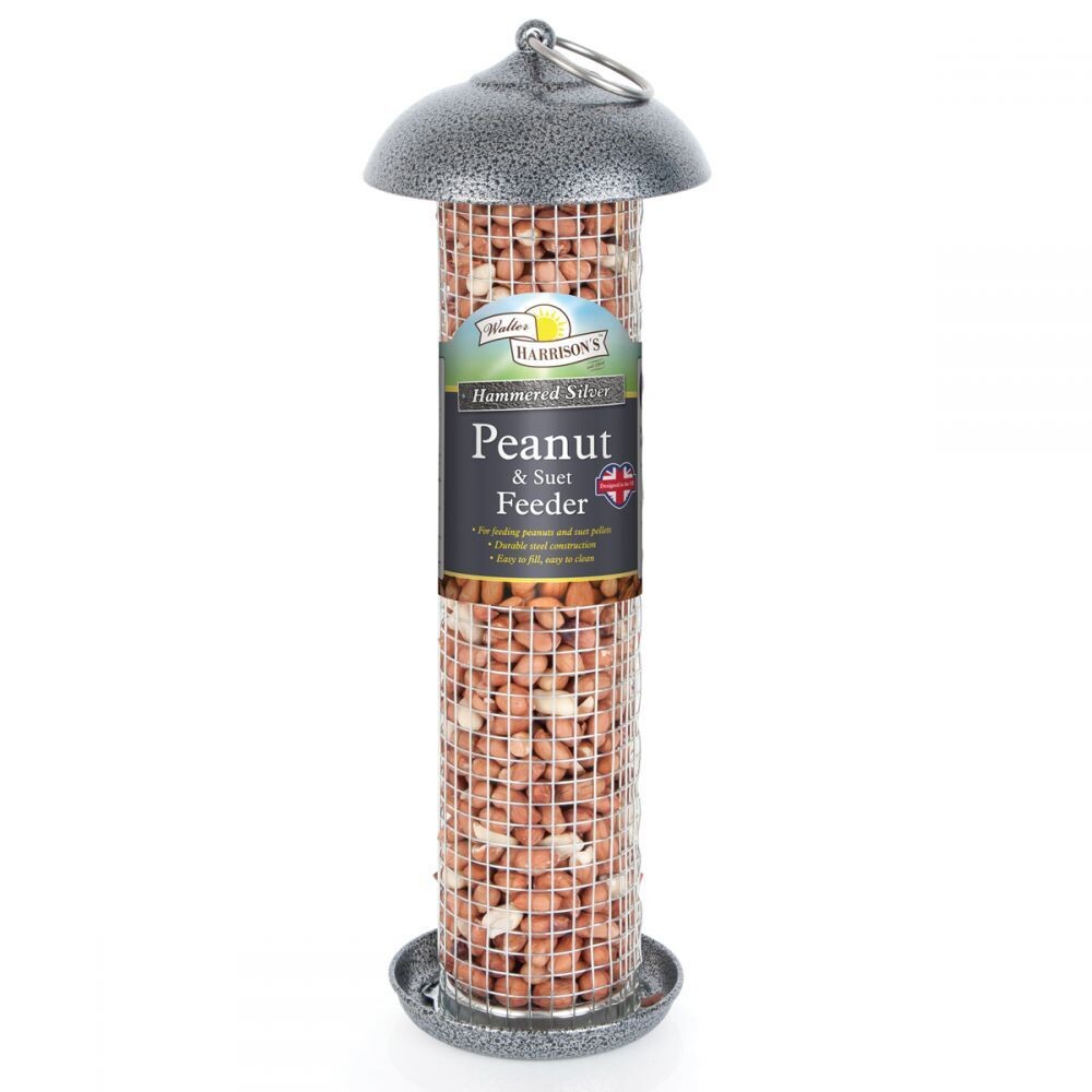 Walter Harrison&#39;s - Hammertone Silver Peanut Feeder 20cm
