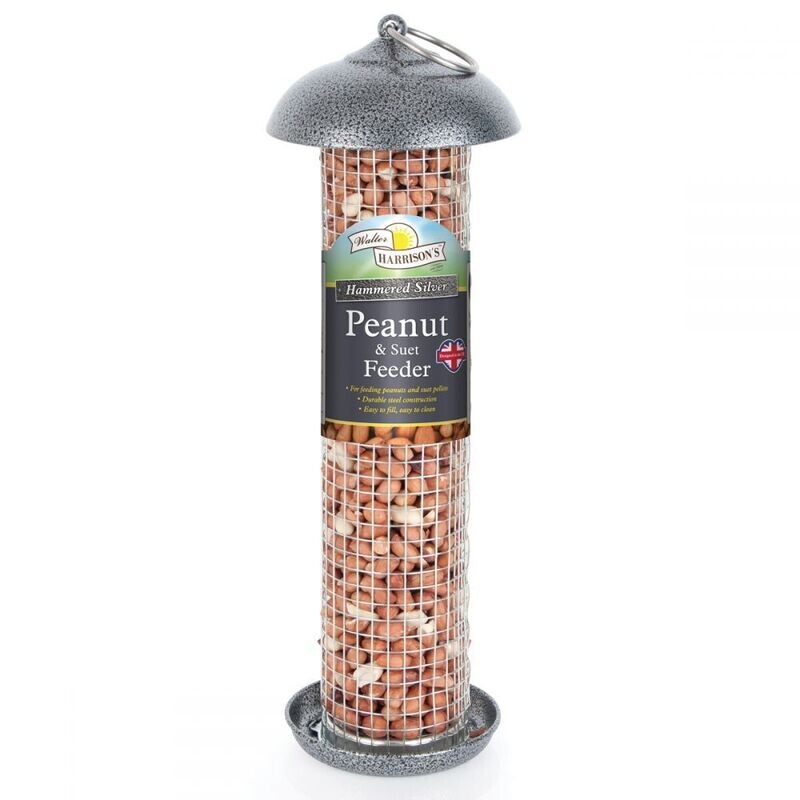 Walter Harrison&#39;s - Hammertone Silver Peanut Feeder 20cm