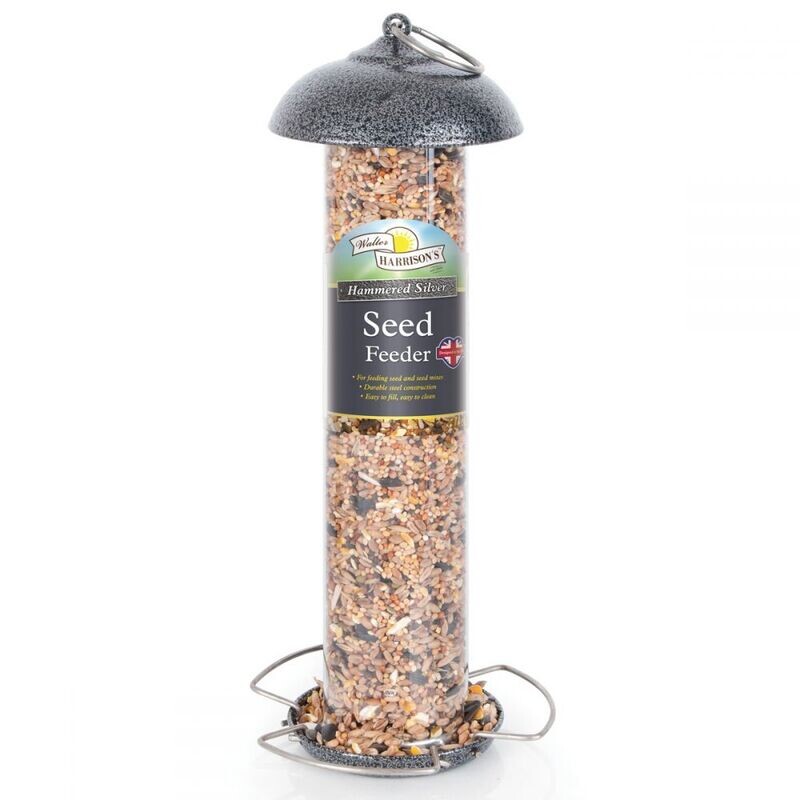 Walter Harrison&#39;s - Hammertone Grey Seed Feeder 30cm