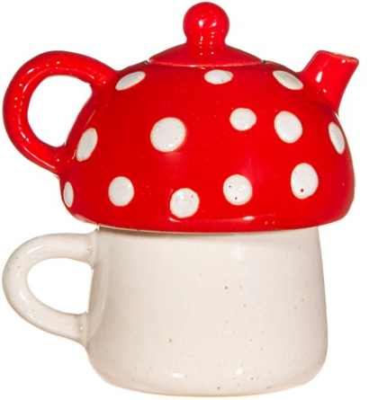 Sass &amp; Belle - Mushroom Teapot and Cup - For One